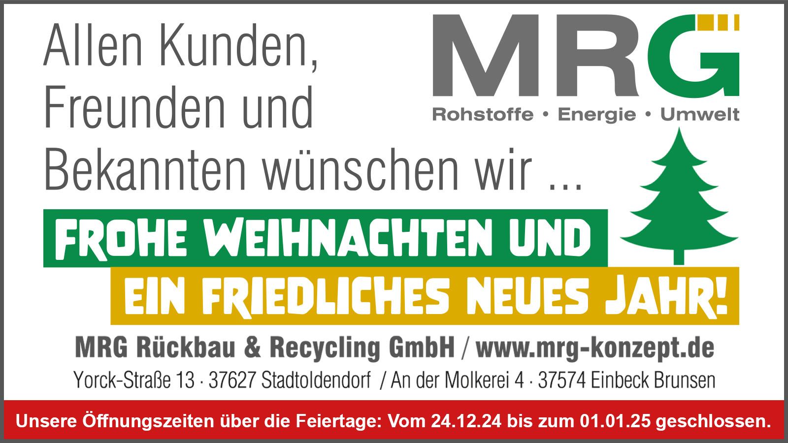 MRg Weihnachten